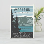 Vrijgezellenfeest Weekend in de Bossen Camping For Kaart (Staand voorkant)