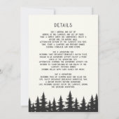 Vrijgezellenfeest Weekend in de Bossen Camping For Kaart (Achterkant)