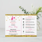 vrijgezellenfeest Weekend Itinerary Champagne Invi Kaart (Staand voorkant)