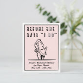 Vrijgezellenfeest weekend Save the date Aankondigingskaart (Staand voorkant)