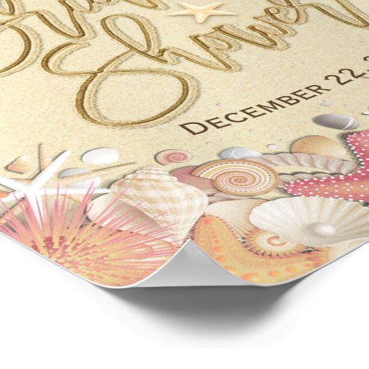 Vrijgezellenfeest Welcome Summer Sandy Beach Starf Poster (Hoek)