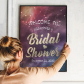 Vrijgezellenfeest Welkom Galaxy Nebula Constellati Poster