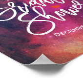 Vrijgezellenfeest Welkom Galaxy Nebula Constellati Poster (Hoek)