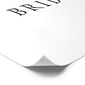 Vrijgezellenfeest welkom in winterwitte volken poster (Hoek)