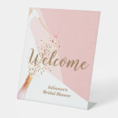 Vrijgezellenfeest Welkom Reclamebord Met Voetstuk (Voorkant)