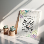 Vrijgezellenfeest Welkom Succulente Planten Rustis Poster