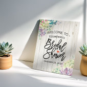 Vrijgezellenfeest Welkom Succulente Planten Rustis Poster