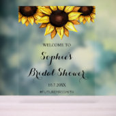 Vrijgezellenfeest Welkom Zonnebloem Bloemen Teken Acryl Bord (Neutraal)