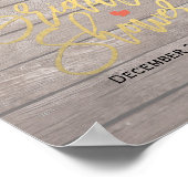 Vrijgezellenfeest Welkome Houtbloemen Kaarlichten Poster (Hoek)