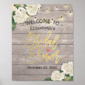 Vrijgezellenfeest Welkome Houtbloemen Kaarlichten Poster (Voorkant)