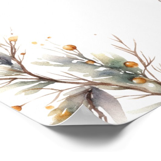 Vrijgezellenfeest welkomstbord | Holly & Ornamente Poster (Hoek)