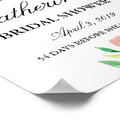 Vrijgezellenfeest Welkomstgebarentbloemen Poster (Hoek)