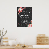 Vrijgezellenfeest Welkomstteken Derby Pet Flower e Poster (Keuken)