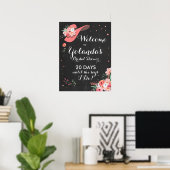 Vrijgezellenfeest Welkomstteken Derby Pet Flower e Poster (Thuiskantoor)