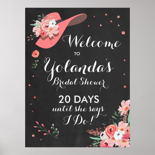 Vrijgezellenfeest Welkomstteken Derby Pet Flower e Poster (Voorkant)