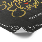 Vrijgezellenfeest Welkomstteken Gold Script-karton Poster (Hoek)