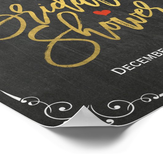 Vrijgezellenfeest Welkomstteken Gold Script-karton Poster (Hoek)