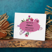 Vrijgezellenfeest welkomstteken met bewerkbare tek fotoplaat (Zijkant)