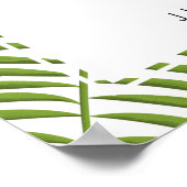 Vrijgezellenfeest-welkomstteken | tropische blader poster (Hoek)