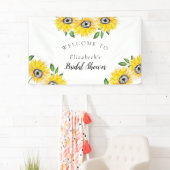 Vrijgezellenfeest Welkomstteken voor zonnebloem Spandoek (Insitu)