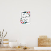 Vrijgezellenfeest Welkomstwoord Poster Decoral Flo (Keuken)