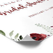 Vrijgezellenfeest Welkomstwoord Rustic Summer Flor Poster (Hoek)