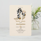 Vrijgezellenfeest Western Kaart (Staand voorkant)