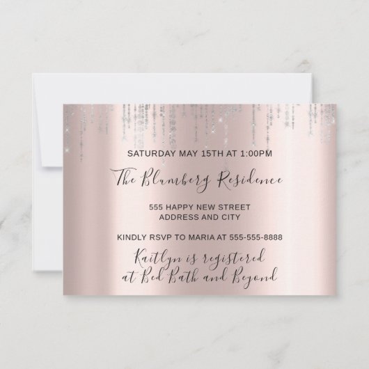 Vrijgezellenfeest White Dress Silver Grey Silver R Kaart (Achterkant)