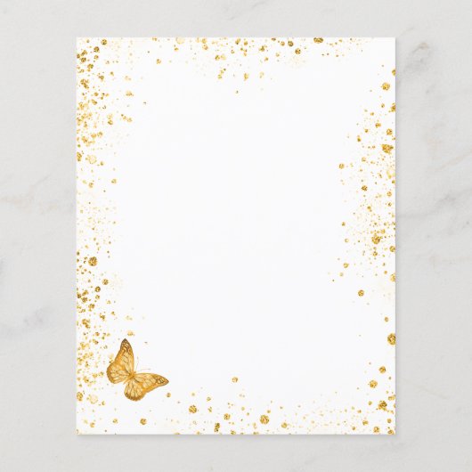 Vrijgezellenfeest white gold butterfly budget uitn flyer (Achterkant)