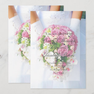 Vrijgezellenfeest White Lace Flower Bouquet Weddin Kaart