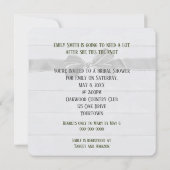 Vrijgezellenfeest White Wood Kaart (Achterkant)