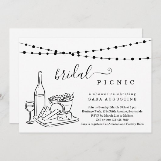 Vrijgezellenfeest Wijn Tasting and Cheese Board Pa Kaart (Voorkant / Achterkant)