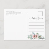 Vrijgezellenfeest Wijziging van plannen papaver Eu Briefkaart (Achterkant)