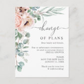 Vrijgezellenfeest Wijziging van plannen papaver Eu Briefkaart (Voorkant)