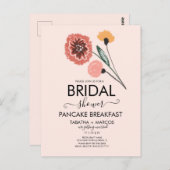 Vrijgezellenfeest Wild Flowers Hand Drawn Art Briefkaart (Voorkant / Achterkant)