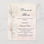 Vrijgezellenfeest Wildbloemen liefde in bloesem bl Uitnodiging Briefkaart (Voorkant)