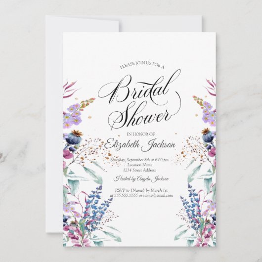 Vrijgezellenfeest Wilde bloem Kaart (Voorkant)