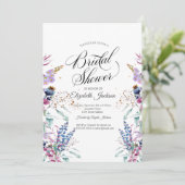 Vrijgezellenfeest Wilde bloem Kaart (Staand voorkant)