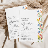 Vrijgezellenfeest Wilde bloem Kaart