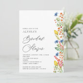 Vrijgezellenfeest Wilde bloem Kaart (Staand voorkant)