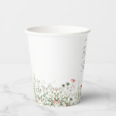 Vrijgezellenfeest Wilde bloem Papieren Bekers (Voorkant)