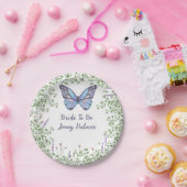 Vrijgezellenfeest Wildflower Blue Butterfly Greene Papieren Bordje (Feest)