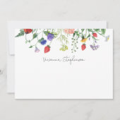 Vrijgezellenfeest Wildflower Dank u Bedankkaart (Voorkant)