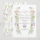 Vrijgezellenfeest Wildflowers Floral Ditsy Kaart (Voorkant / Achterkant)