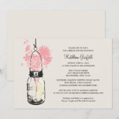 Vrijgezellenfeest Wildflowers & Mason Jar Kaart (Voorkant / Achterkant)