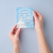 Vrijgezellenfeest winter wonderland budget uitnodi flyer (Hand)