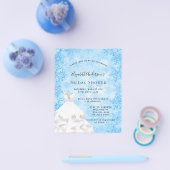 Vrijgezellenfeest winter wonderland budget uitnodi flyer (Enkel)