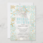 Vrijgezellenfeest Winter Wonderland Snowflakes Kaart (Voorkant)