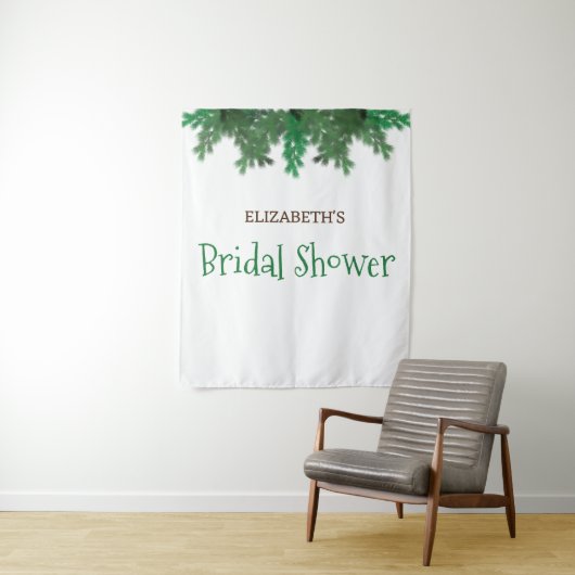 Vrijgezellenfeest winterboomtakken wandkleed (In situ)