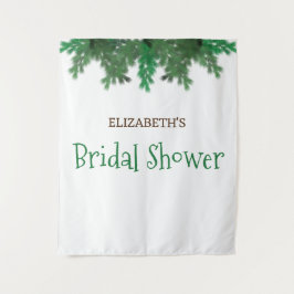 Vrijgezellenfeest winterboomtakken wandkleed